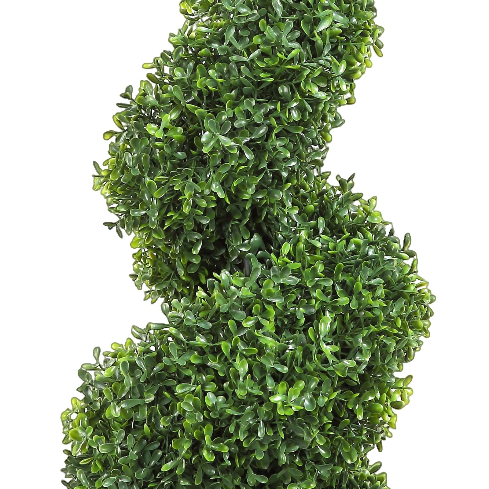Artificial Boxwood Spiral Topiary Tower Decorative Plant Set_voghion.com